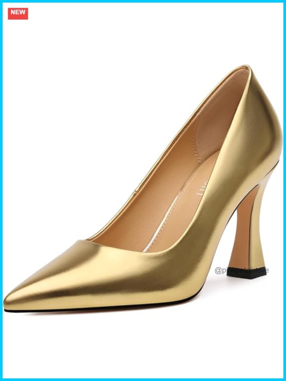 Pointed Toe Stiletto Pumps 3.2 Inch High Heels Slip On Classic Dress Shoes
